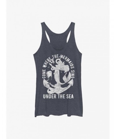 Disney The Little Mermaid Under The Sea Where The Mermaids Sing Girls Tank $8.55 Tanks