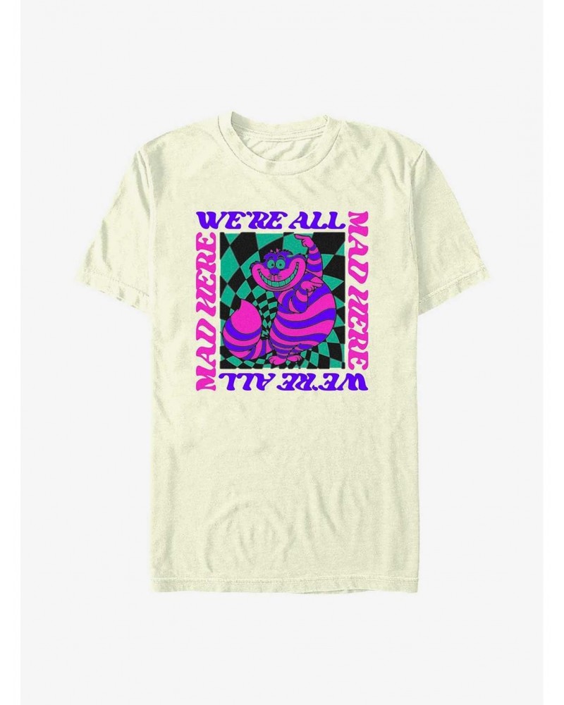 Disney Alice In Wonderland All Mad Trippy Cheshire T-Shirt $9.56 T-Shirts