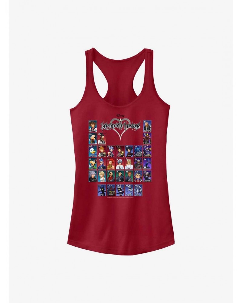 Kingdom Hearts Table of Characters Girls Tank $9.71 Tanks