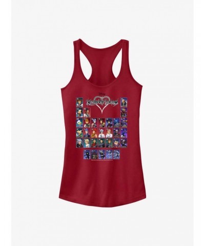 Kingdom Hearts Table of Characters Girls Tank $9.71 Tanks