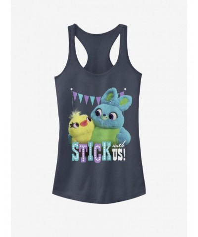 Disney Pixar Toy Story 4 Stick With Us Girls Indigo Tank Top $8.72 Tops