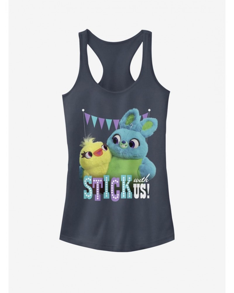 Disney Pixar Toy Story 4 Stick With Us Girls Indigo Tank Top $8.72 Tops