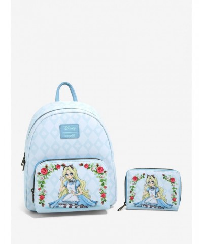 Loungefly Disney Alice In Wonderland Roses Mini Backpack $19.22 Backpacks