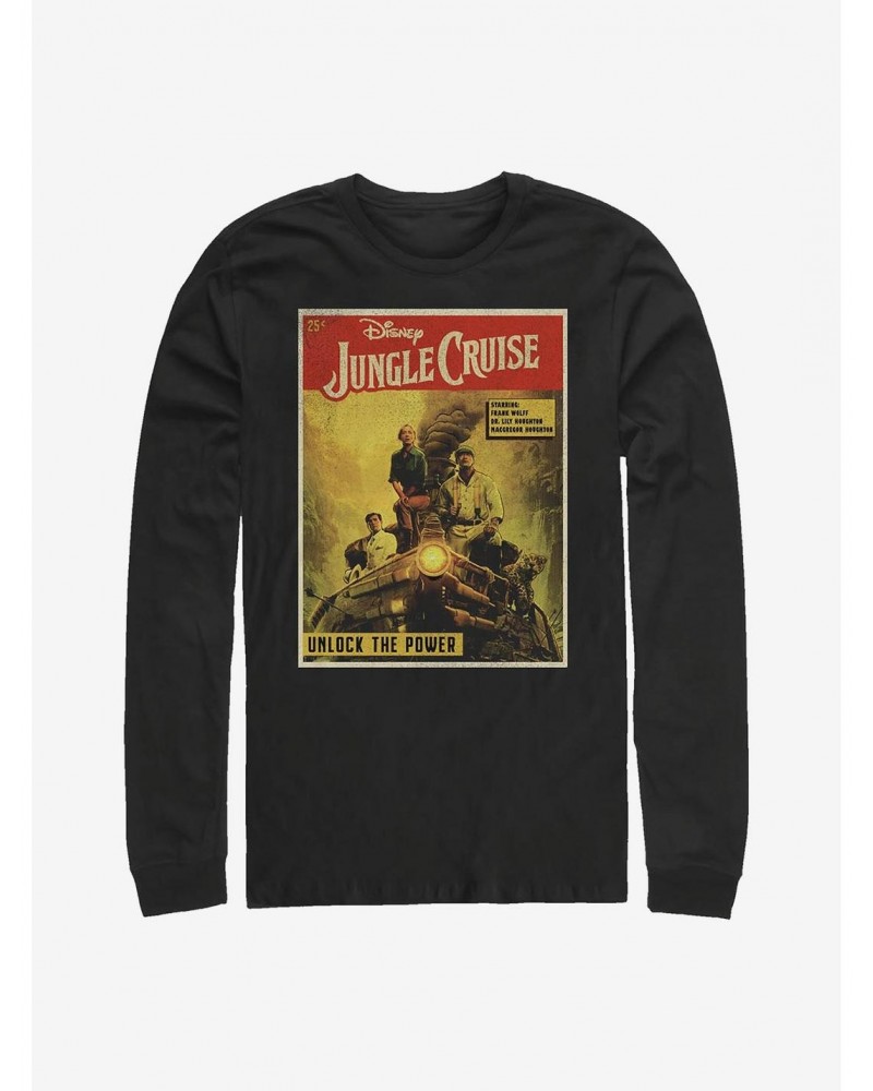 Disney Jungle Cruise Jungle Comic Cover Long-Sleeve T-Shirt $12.17 T-Shirts