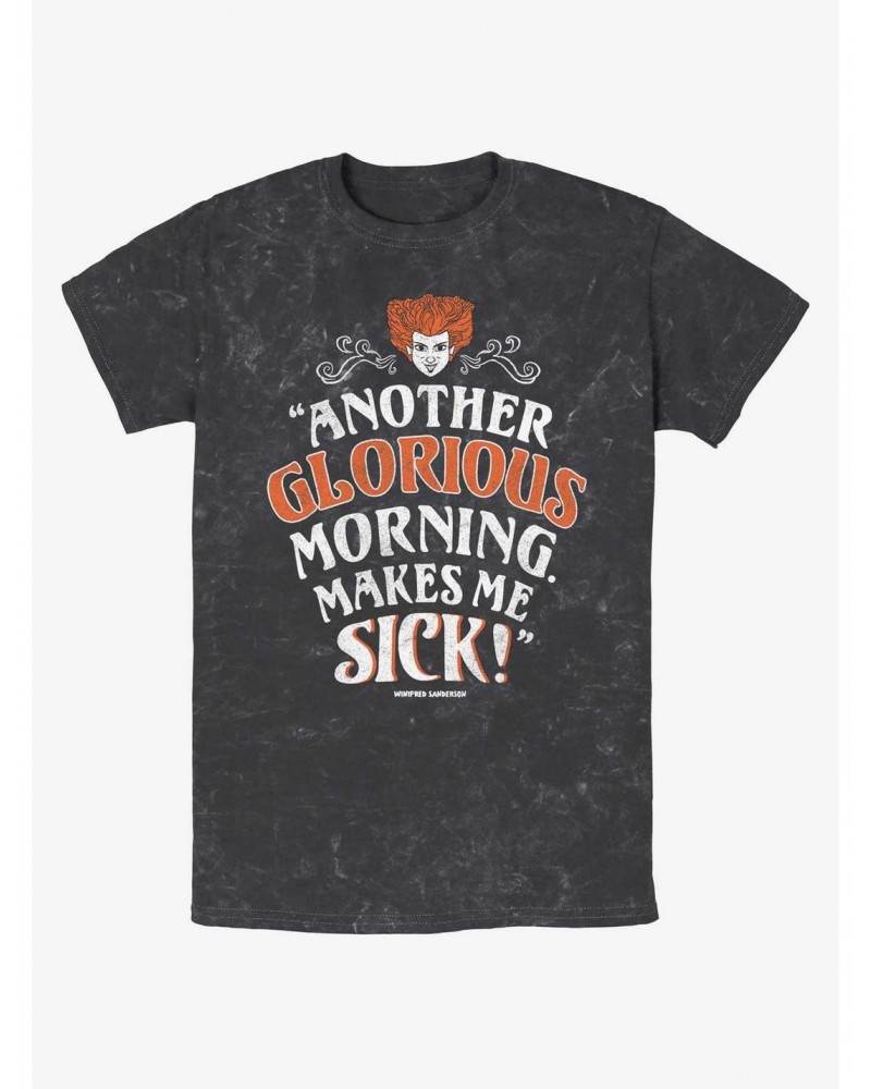 Disney Hocus Pocus Winnie Another Glorious Morning Mineral Wash T-Shirt $11.66 T-Shirts