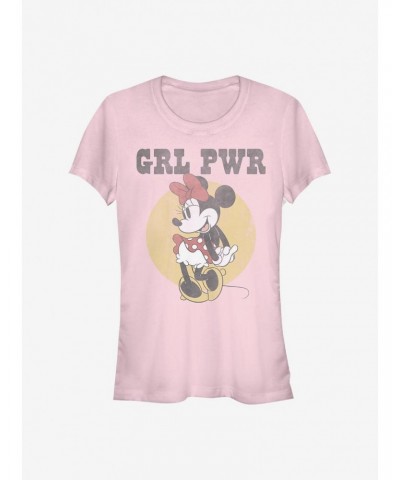 Disney Minnie Mouse Grl Pwr Minnie Girls T-Shirt $8.22 T-Shirts