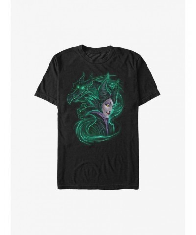 Disney Sleeping Beauty Maleficent Dark Magic Dragon Extra Soft T-Shirt $10.47 T-Shirts