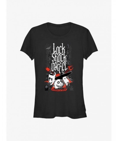 Disney The Nightmare Before Christmas Lock Shock and Barrel Girls T-Shirt $11.95 T-Shirts