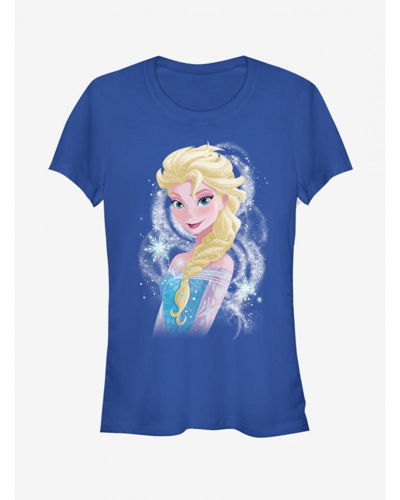 Disney Frozen Elsa Swirl Girls T-Shirt $11.95 T-Shirts