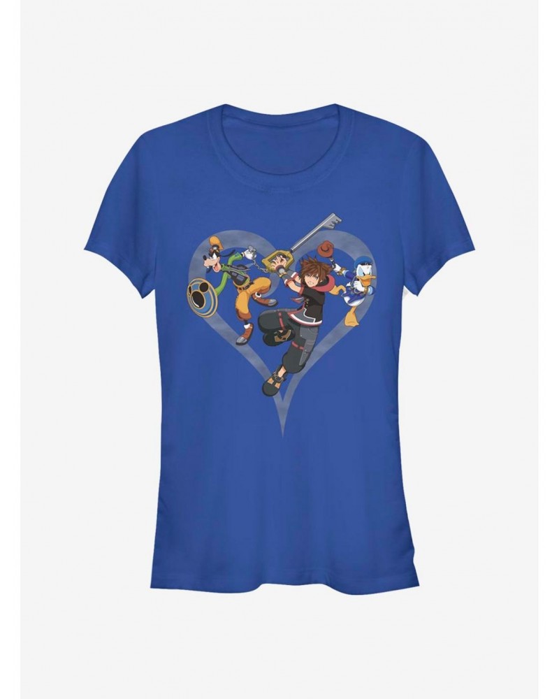 Disney Kingdom Hearts Sora Goofy Donald Girls T-Shirt $8.22 T-Shirts