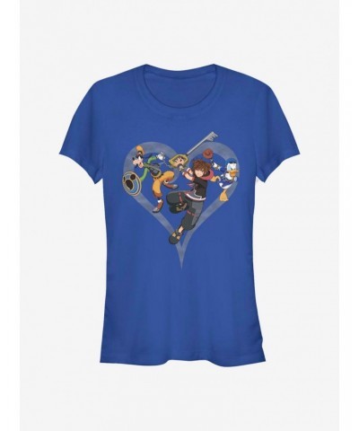 Disney Kingdom Hearts Sora Goofy Donald Girls T-Shirt $8.22 T-Shirts