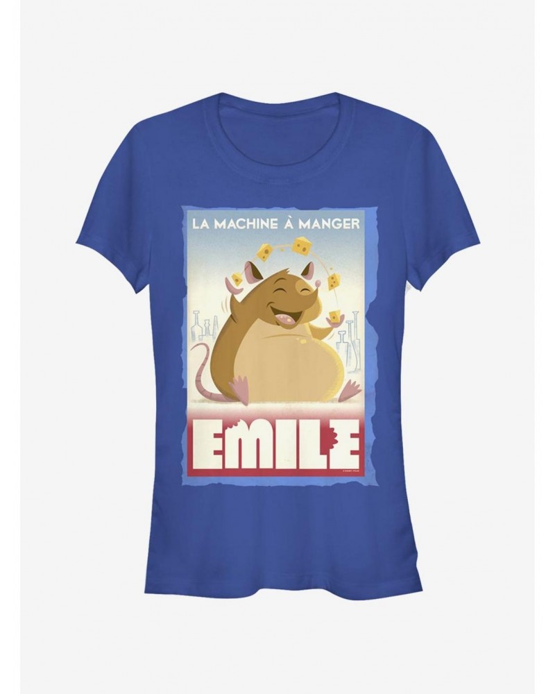 Disney Pixar Ratatouille Eating Machine Emile Poster Girls T-Shirt $11.70 T-Shirts