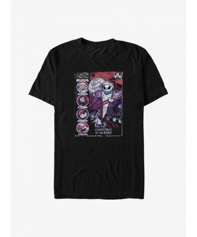 Disney The Nightmare Before Christmas Comic Cover Big & Tall T-Shirt $11.66 T-Shirts