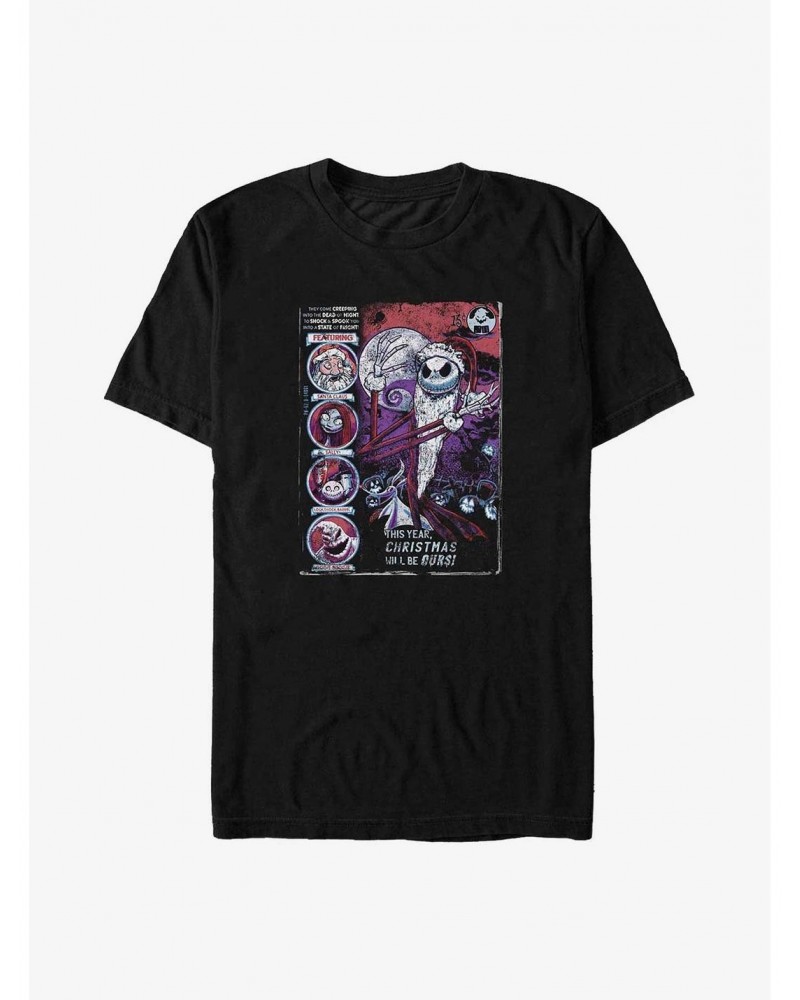 Disney The Nightmare Before Christmas Comic Cover Big & Tall T-Shirt $11.66 T-Shirts