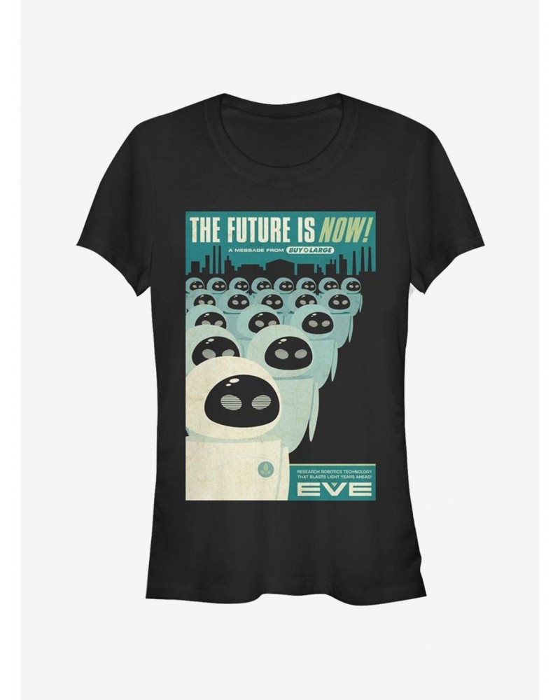 Disney Pixar Wall-E Eve Future Now Poster Girls T-Shirt $8.72 T-Shirts