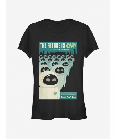 Disney Pixar Wall-E Eve Future Now Poster Girls T-Shirt $8.72 T-Shirts