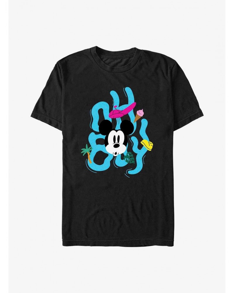 Disney Mickey Mouse Oh Boy Face T-Shirt $9.32 T-Shirts