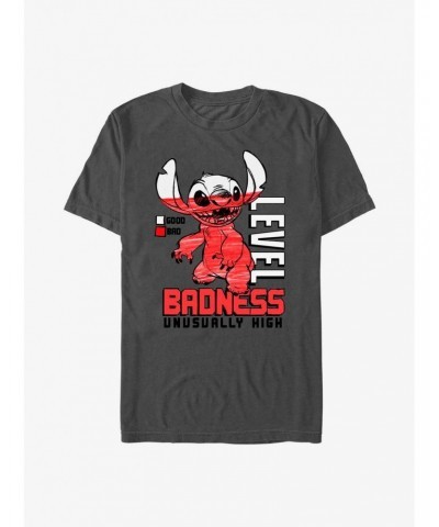 Disney Lilo & Stitch Badness Level T-Shirt $7.41 T-Shirts