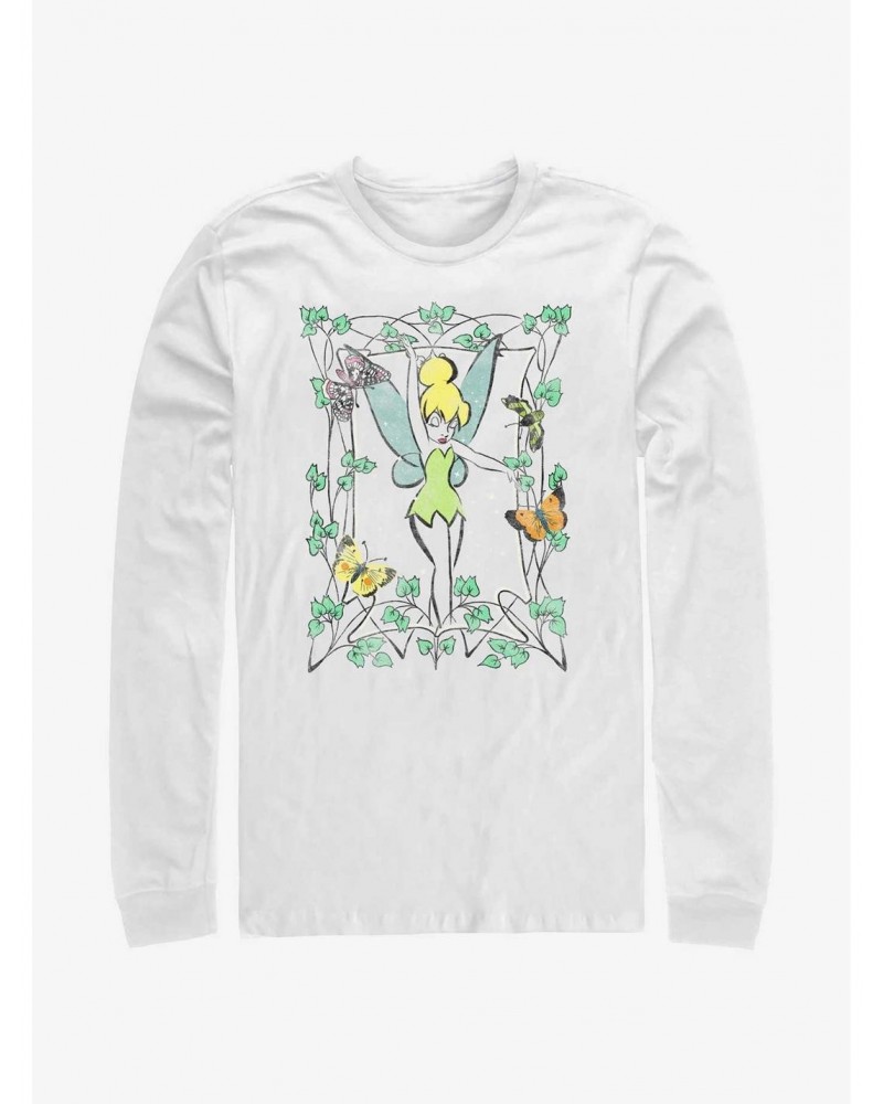 Disney Tinker Bell Illustration Long Sleeve T-Shirt $10.20 T-Shirts