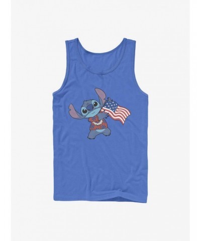 Disney Lilo & Stitch Tropic Stitch Flag Tank $9.96 Tanks