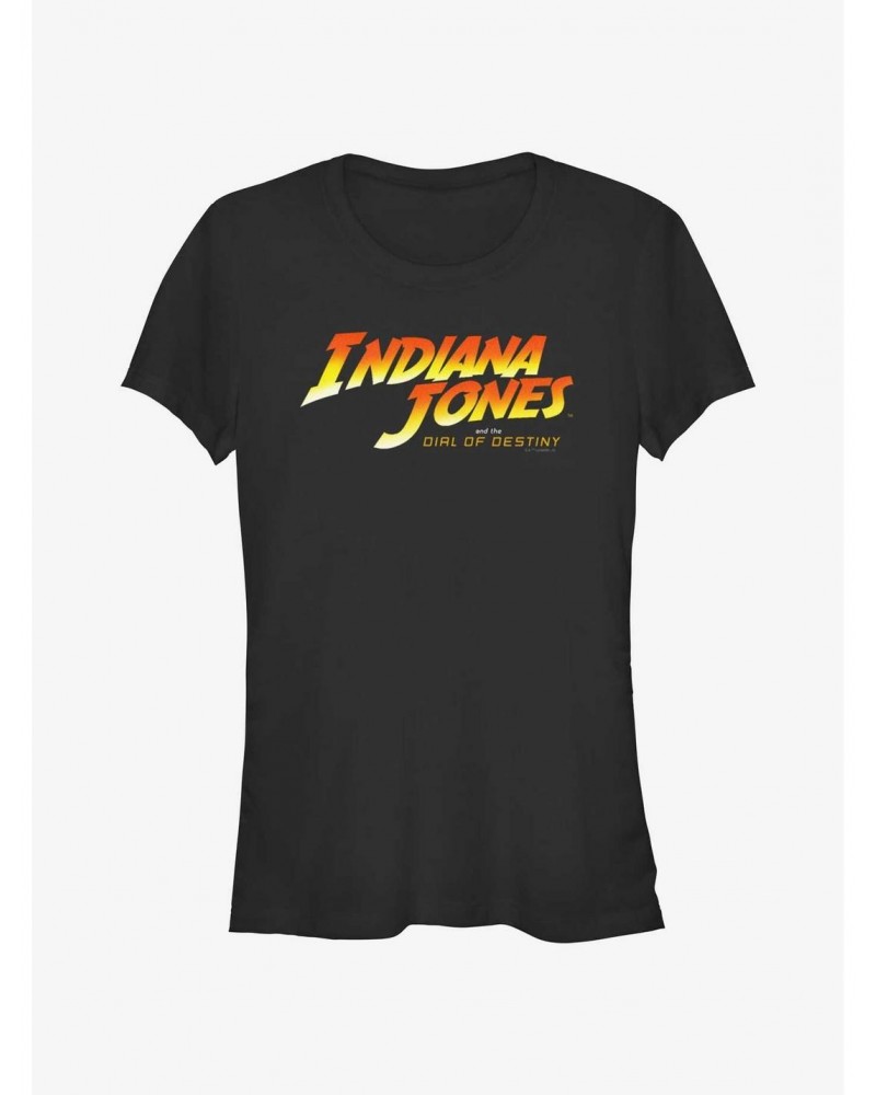 Indiana Jones and the Dial of Destiny Logo Girls T-Shirt $7.97 T-Shirts