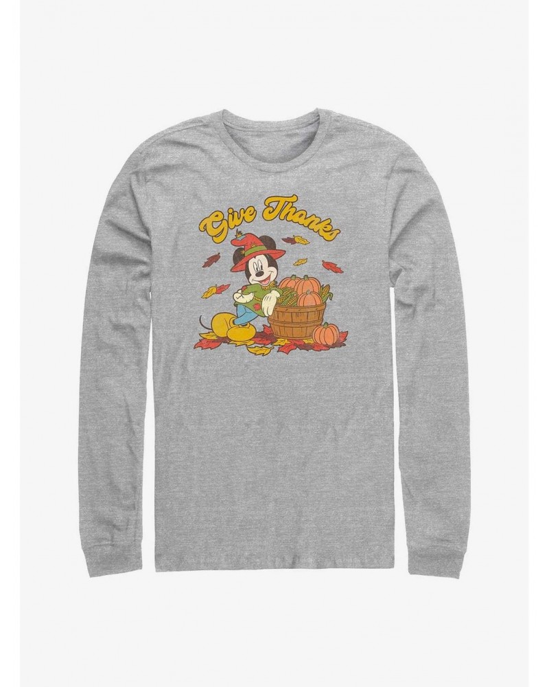 Disney Mickey Mouse Thankful Mouse Long-Sleeve T-Shirt $11.84 T-Shirts