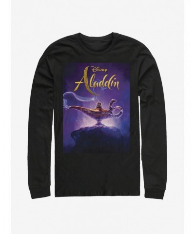 Disney Aladdin 2019 Aladdin Live Action Cover Long-Sleeve T-Shirt $16.45 Merchandises