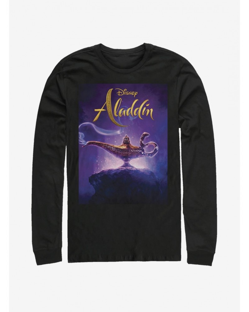 Disney Aladdin 2019 Aladdin Live Action Cover Long-Sleeve T-Shirt $16.45 Merchandises