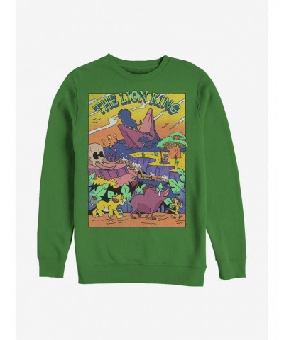 Disney The Lion King Lion Legend Crew Sweatshirt $12.55 Sweatshirts