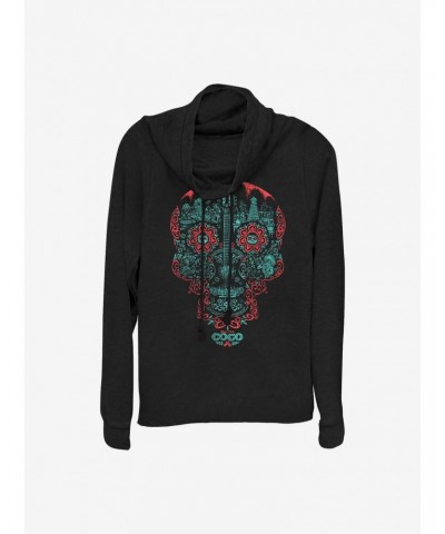 Disney Pixar Coco Craneo Muerto Cowlneck Long-Sleeve Girls Top $13.92 Tops