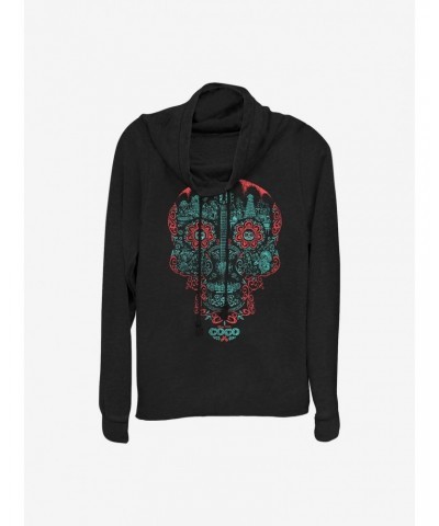 Disney Pixar Coco Craneo Muerto Cowlneck Long-Sleeve Girls Top $13.92 Tops