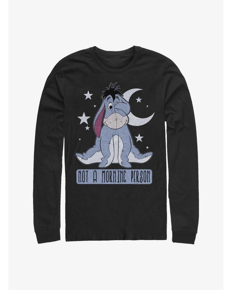 Disney Winnie The Pooh Eeyore Not A Morning Person Long-Sleeve T-Shirt $12.83 T-Shirts