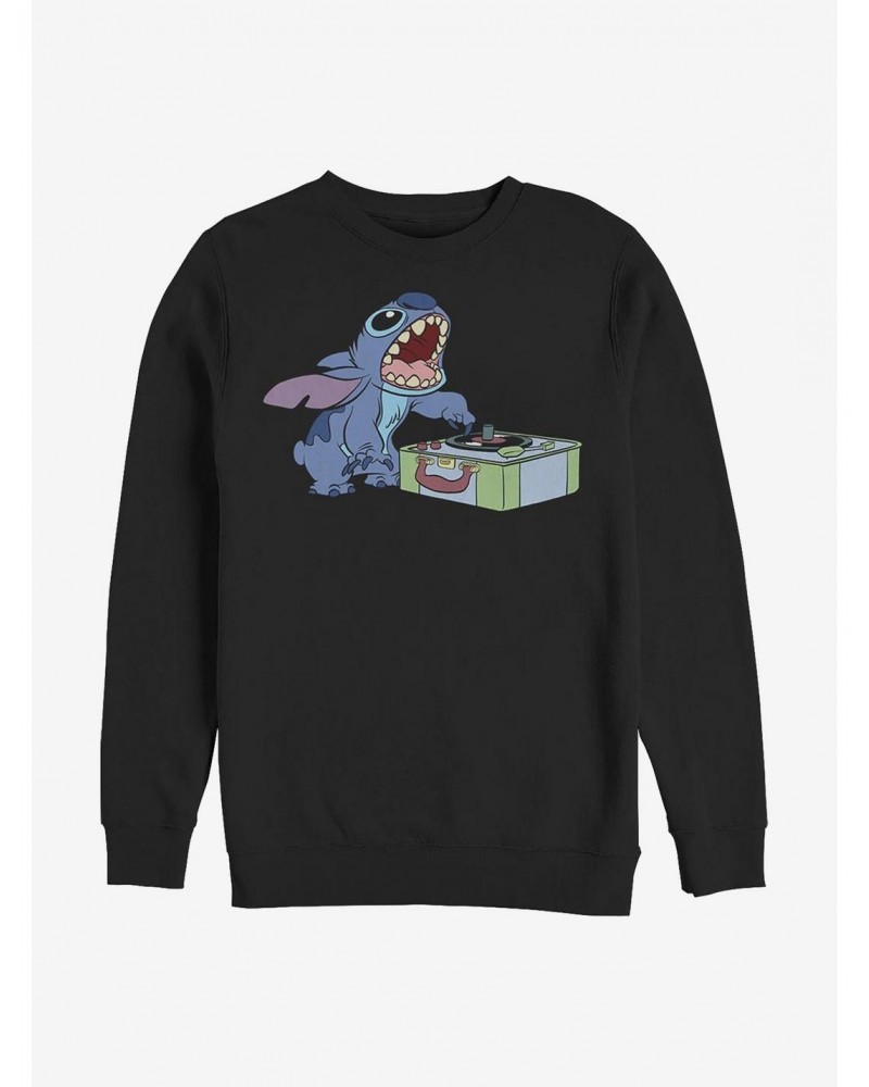 Disney Lilo & Stitch D.J. Stitch Crew Sweatshirt $14.76 Sweatshirts