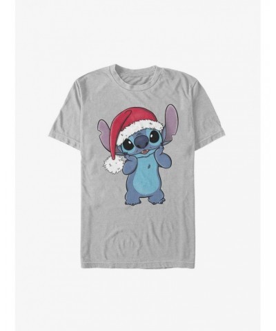 Disney Lilo & Stitch Santa Hat Cutie Extra Soft T-Shirt $10.17 T-Shirts