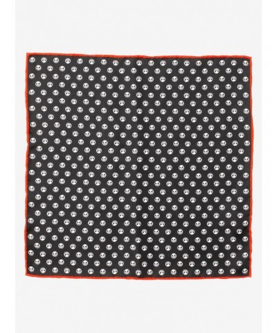 The Nightmare Before Christmas Jack Skellington Men's Black Pocket Square $15.36 Squares