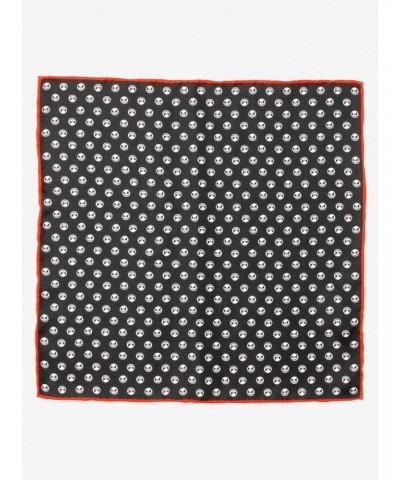 The Nightmare Before Christmas Jack Skellington Men's Black Pocket Square $15.36 Squares