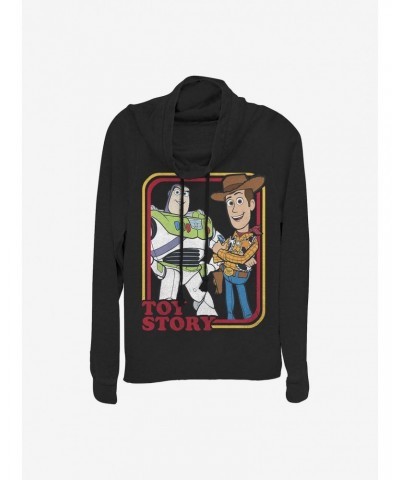 Disney Pixar Toy Story 4 Vintage Duo Cowlneck Long-Sleeve Girls Top $21.10 Tops