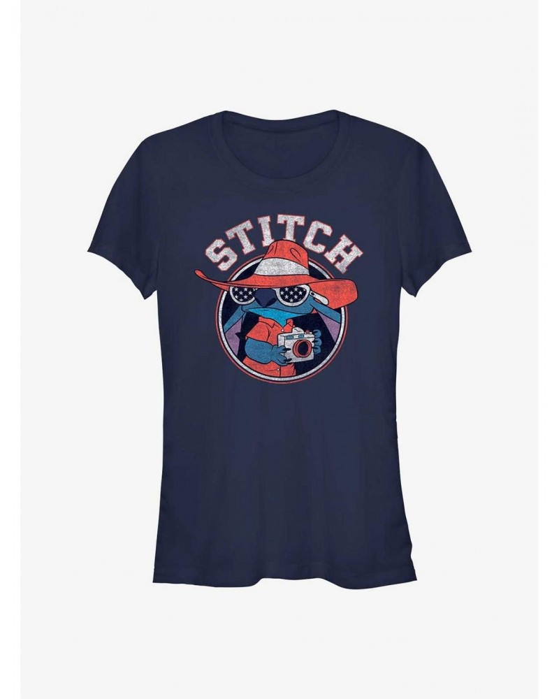 Disney Lilo & Stitch Tourist Stitch Girls T-Shirt $7.47 T-Shirts