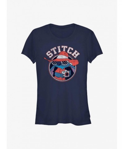 Disney Lilo & Stitch Tourist Stitch Girls T-Shirt $7.47 T-Shirts