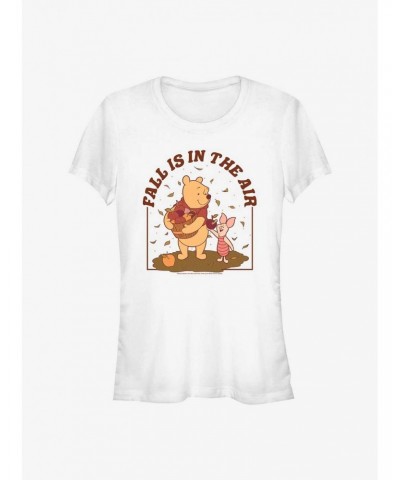 Disney Winnie The Pooh Winnie and Piglet Friendly Fall Girls T-Shirt $12.45 T-Shirts