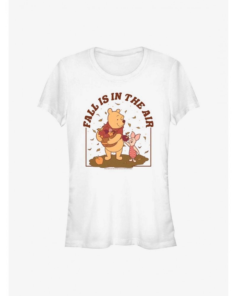 Disney Winnie The Pooh Winnie and Piglet Friendly Fall Girls T-Shirt $12.45 T-Shirts