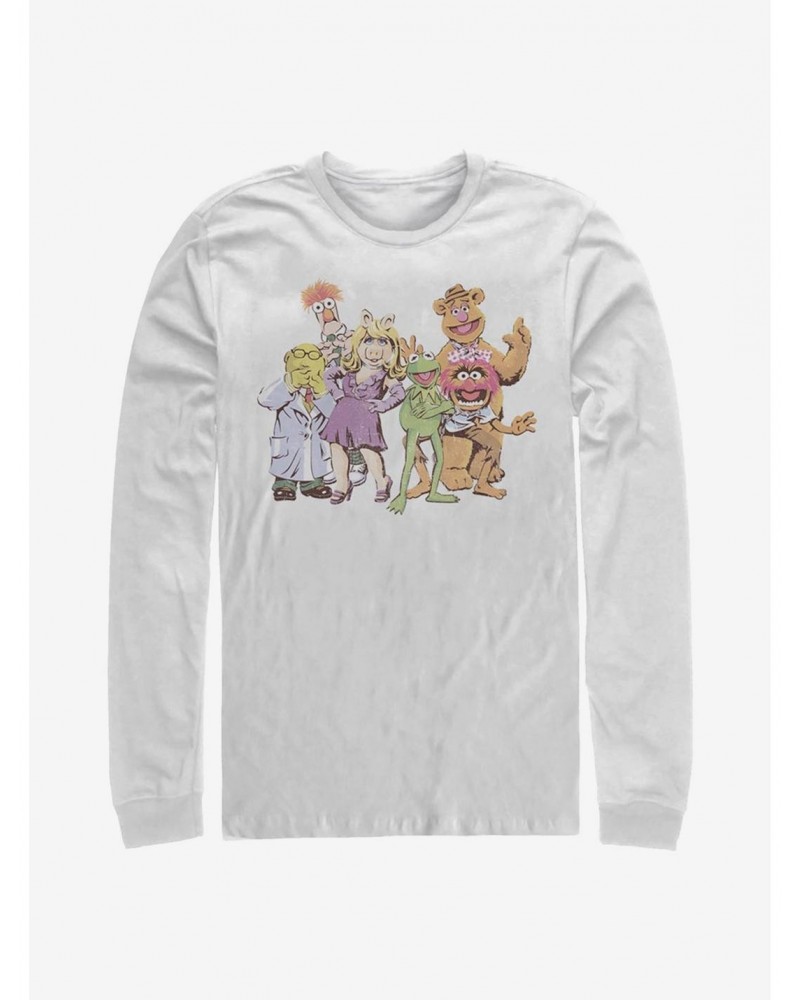 Disney The Muppets Muppet Gang Long-Sleeve T-Shirt $11.19 T-Shirts