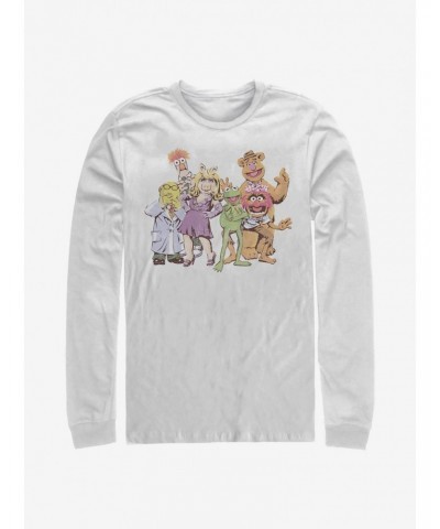 Disney The Muppets Muppet Gang Long-Sleeve T-Shirt $11.19 T-Shirts