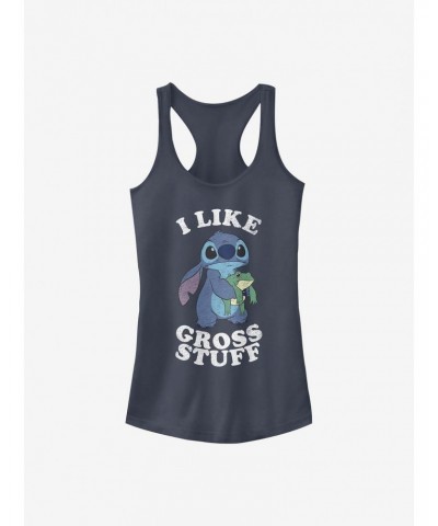 Disney Lilo & Stitch I Like Gross Stuff Stitch Girls Tank $7.72 Tanks