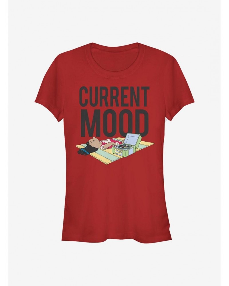 Disney Lilo & Stitch Current Mood Lilo Girls T-Shirt $11.21 T-Shirts