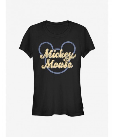 Disney Mickey Mouse Mickey Script Girls T-Shirt $11.45 T-Shirts