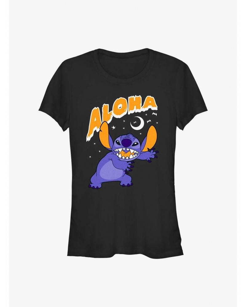 Disney Lilo & Stitch Spooky Aloha Girls T-Shirt $8.96 T-Shirts