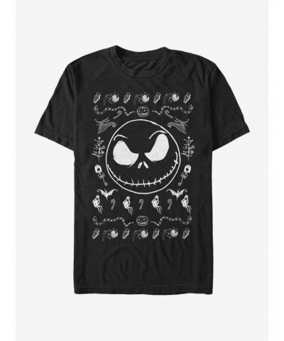 The Nightmare Before Christmas Jack Spooky Sweater T-Shirt $9.08 T-Shirts