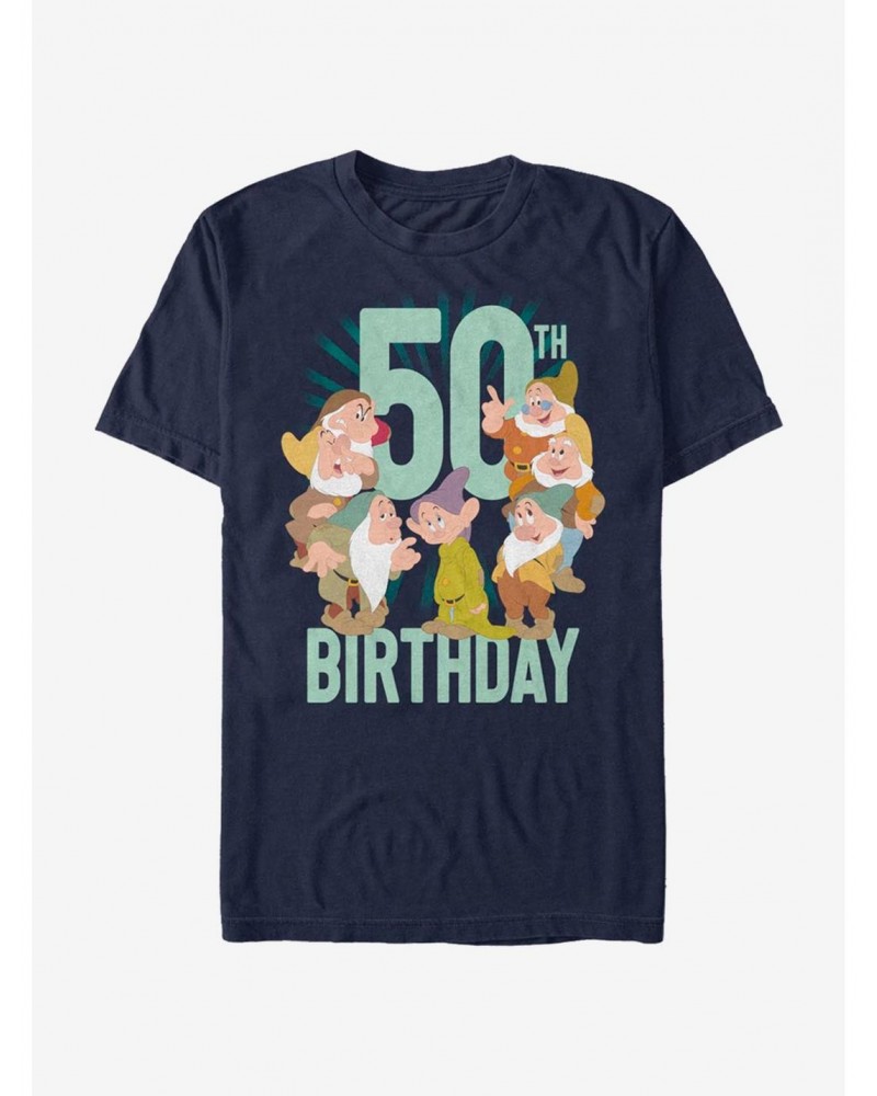 Disney Snow White Dwarves Fifty B-Day T-Shirt $9.80 T-Shirts