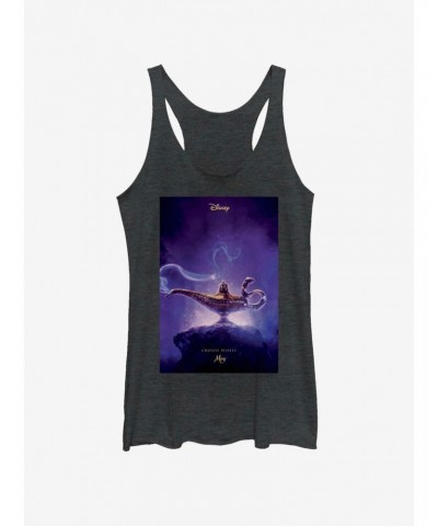 Disney Aladdin 2019 Aladdin Live Action Poster Girls Tank $12.95 Tanks